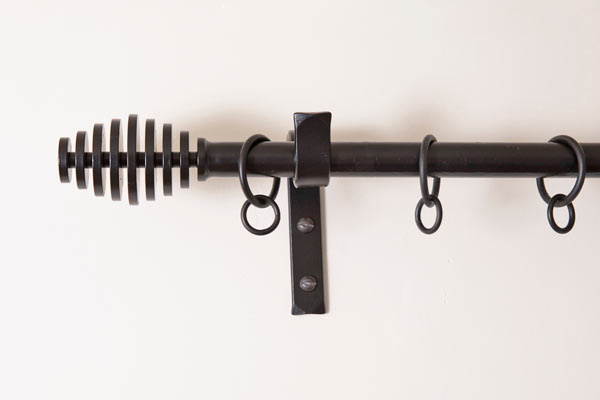 custom made iron curtain poles